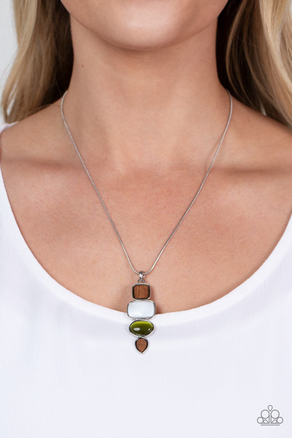 Elemental Energy - Green Necklace