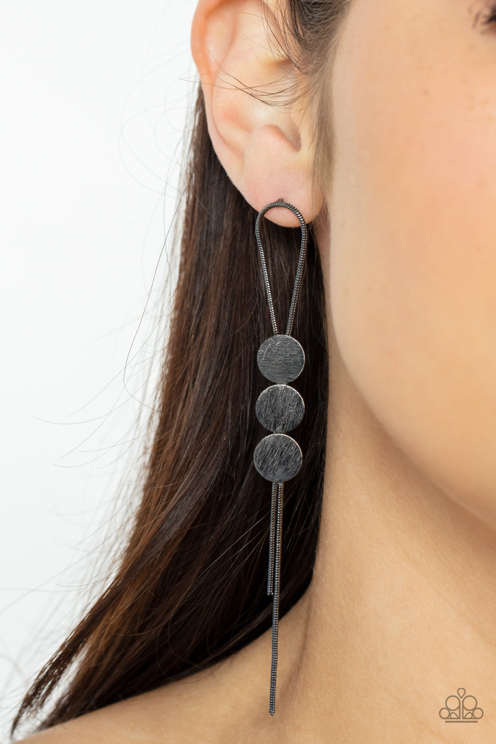 Bolo Beam - Black Earrings