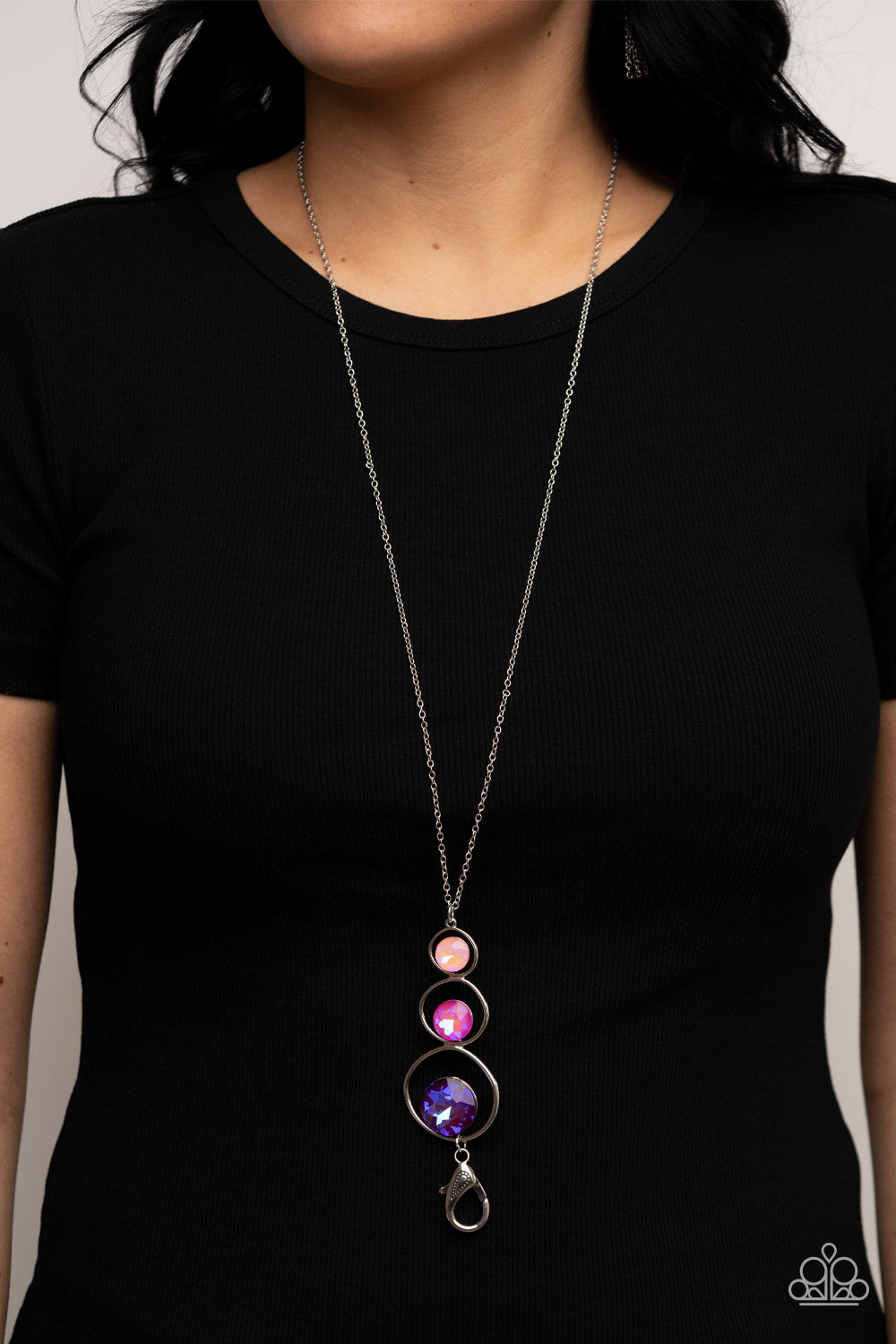 Celestial Courtier - Pink Lanyard Necklace