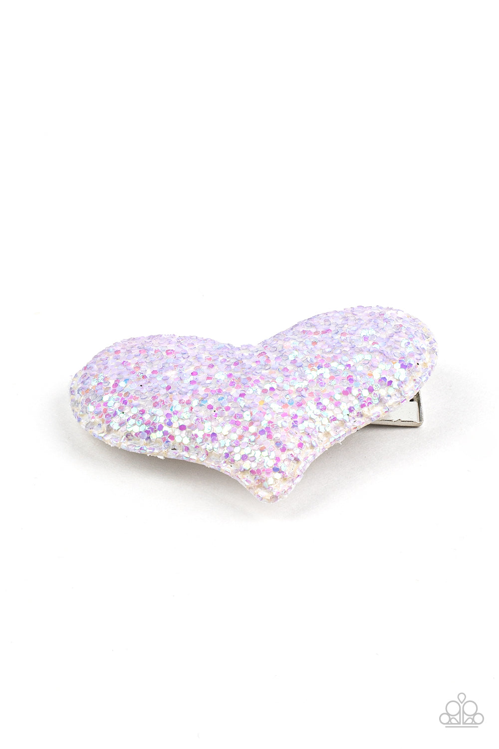Rainbow Love - Pink or Purple Hair Clip