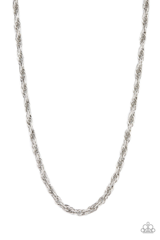 Pit Stop - Silver Mens Necklace