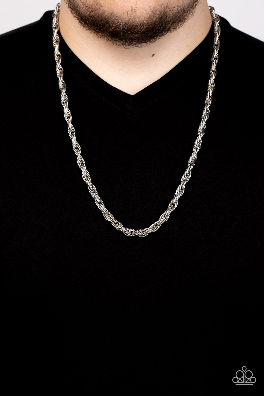 Pit Stop - Silver Mens Necklace