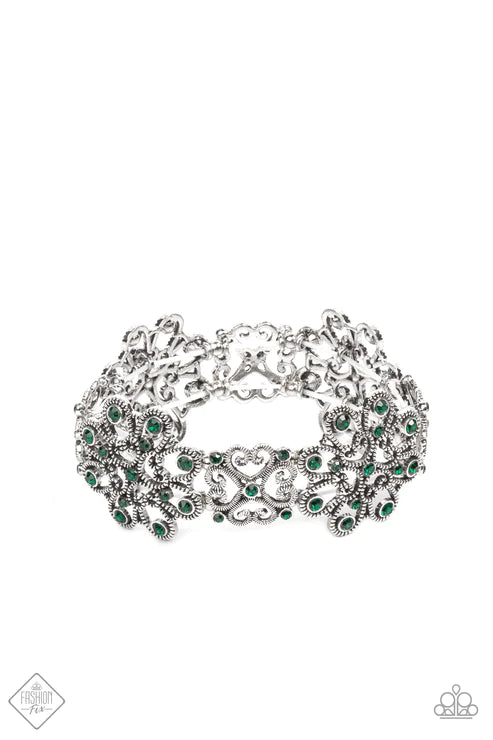 Regal Recognition - Green Bracelet