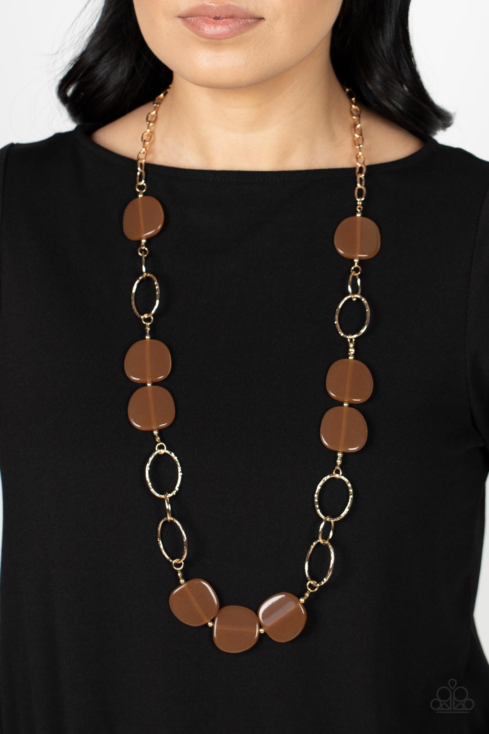 Posh Promenade - Brown Necklace