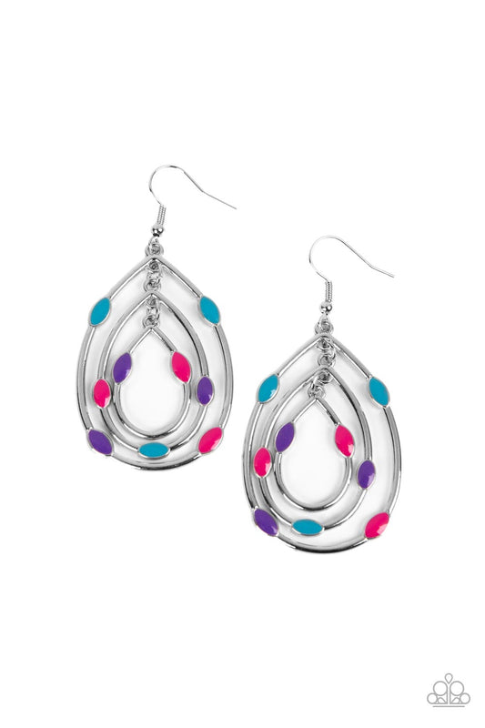 Rippling Rapport - Multi Earrings