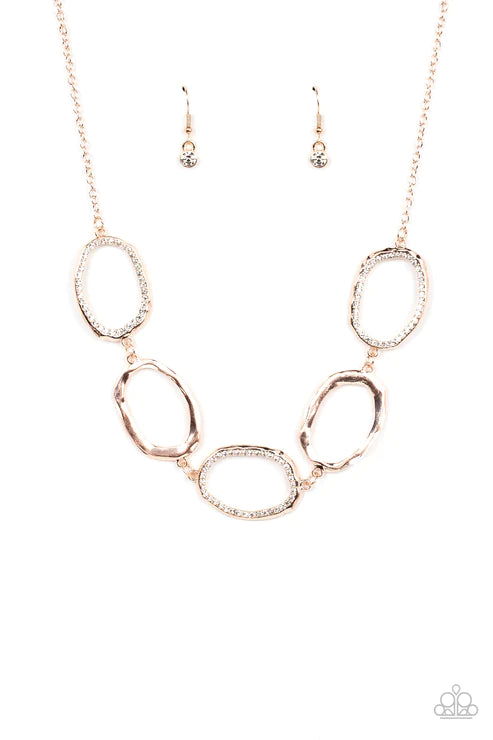 Gritty Go-Getter - Rose Gold Necklace