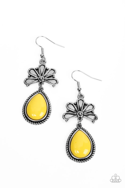 Brightly Blooming - Yellow Earrings
