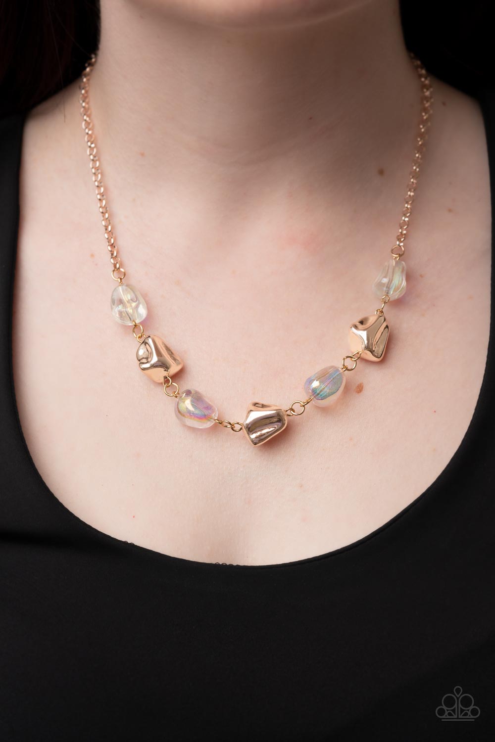 Inspirational Iridescence - Rose Gold Necklace