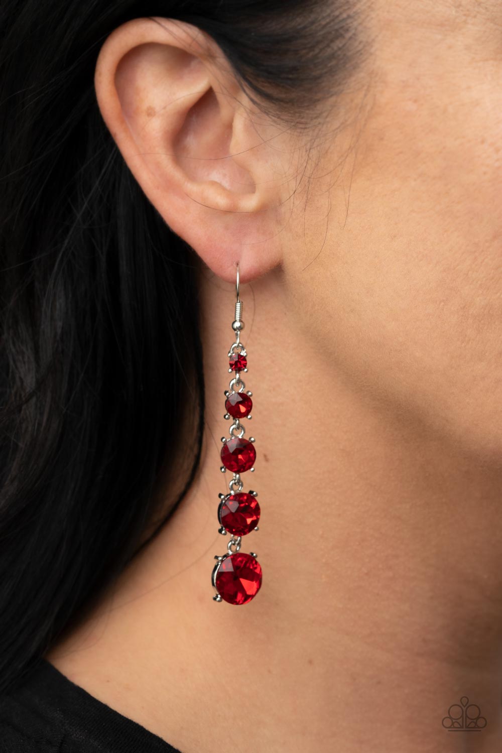 Red Carpet Charmer - Red Earrings