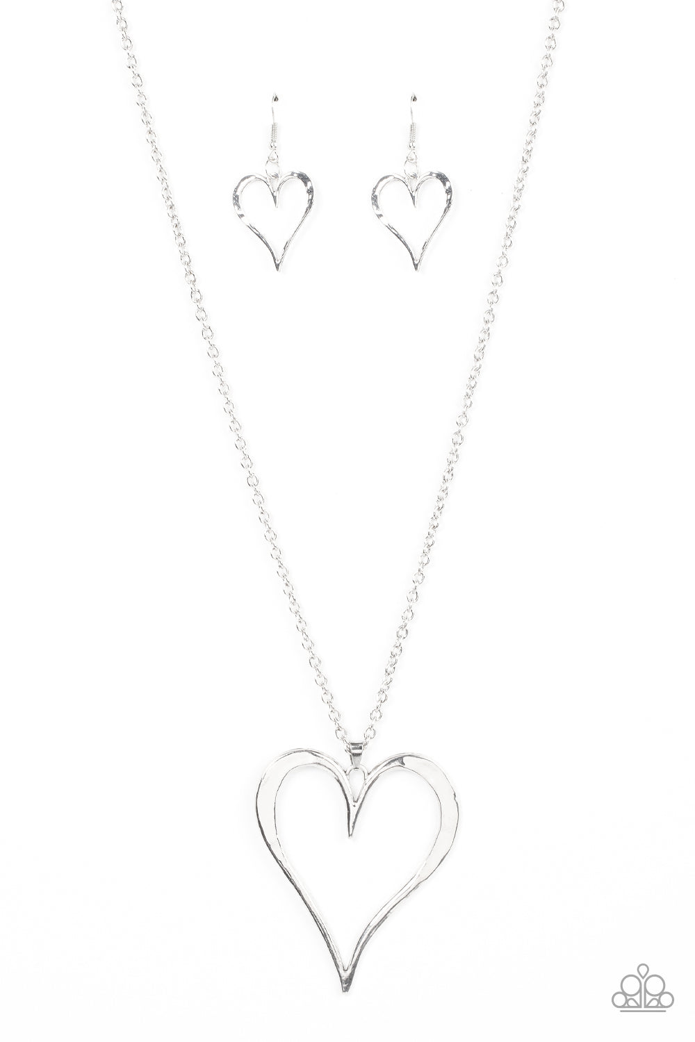 Hopelessly In Love - Silver Necklace