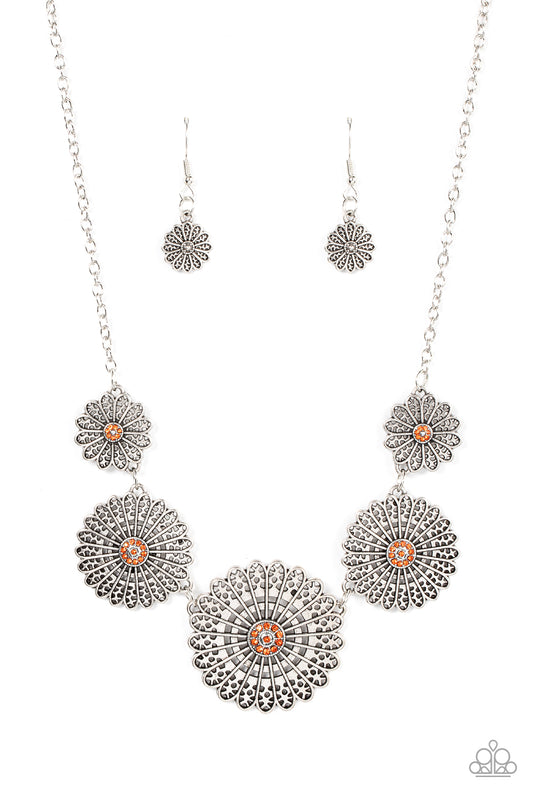 Marigold Meadows - Orange Necklace