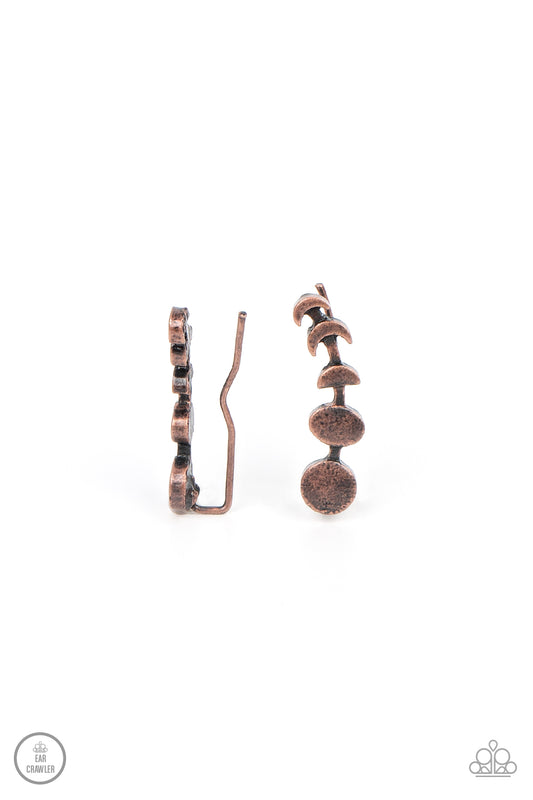 Its Just a Phase - Copper Earrings