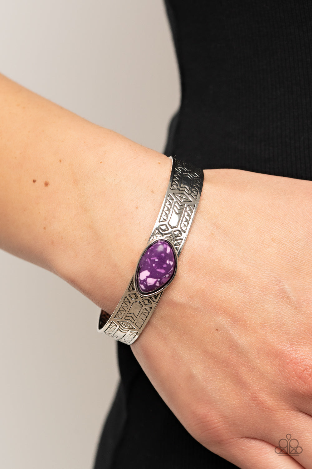 Gobi Glyphs - Purple Bracelet