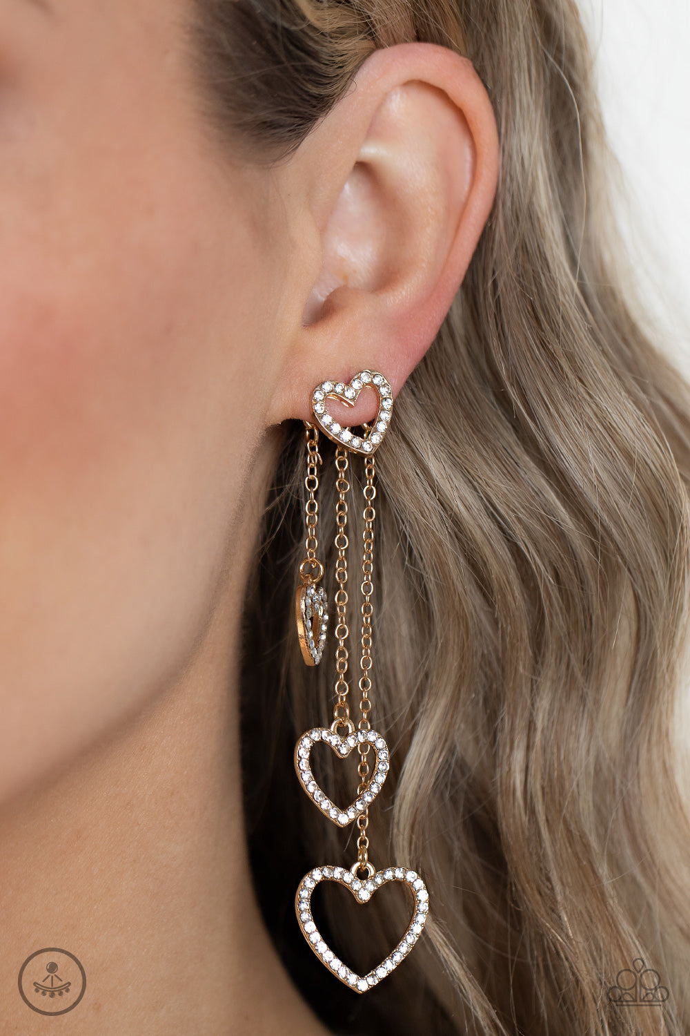 Falling In Love - Gold Earrings