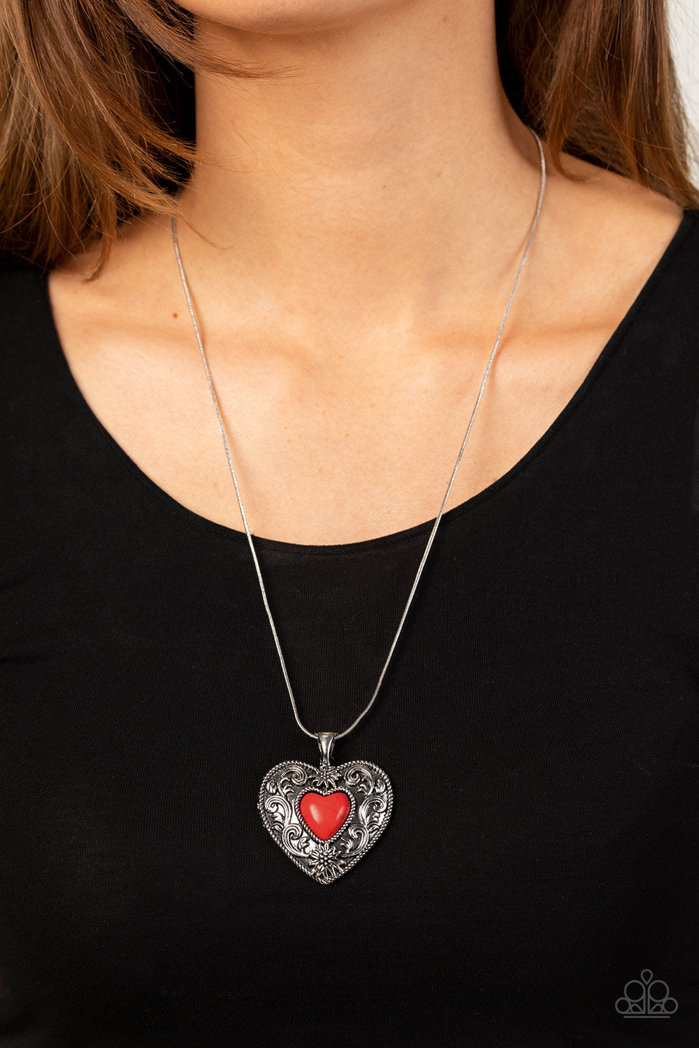 Wholeheartedly Whimsical - Red Necklace