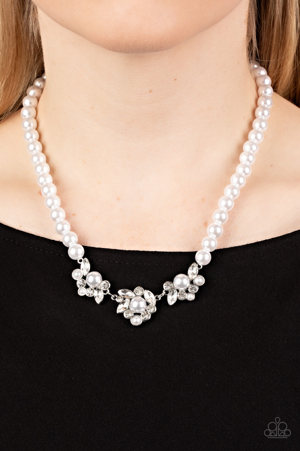 Royal Renditions - White Necklace