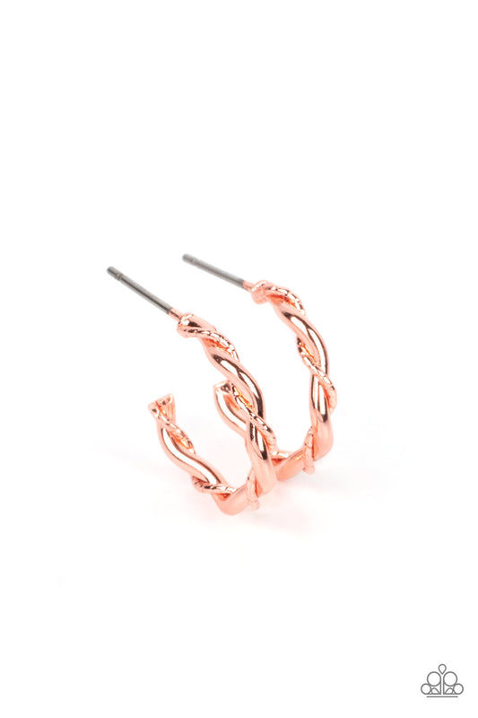 Irresistibly Intertwined - Copper Earrings