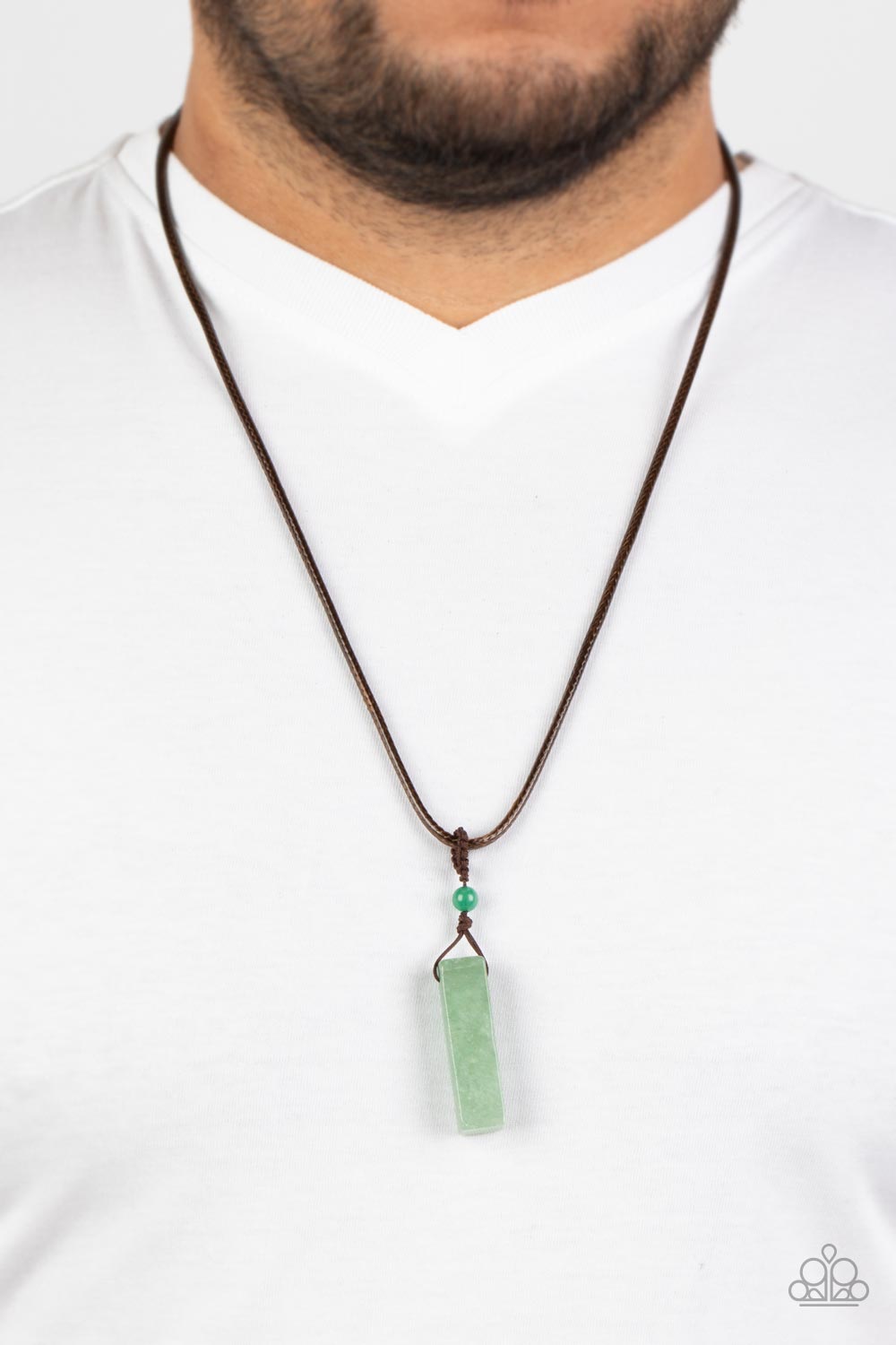 Comes Back ZEN-fold - Green Men Necklace