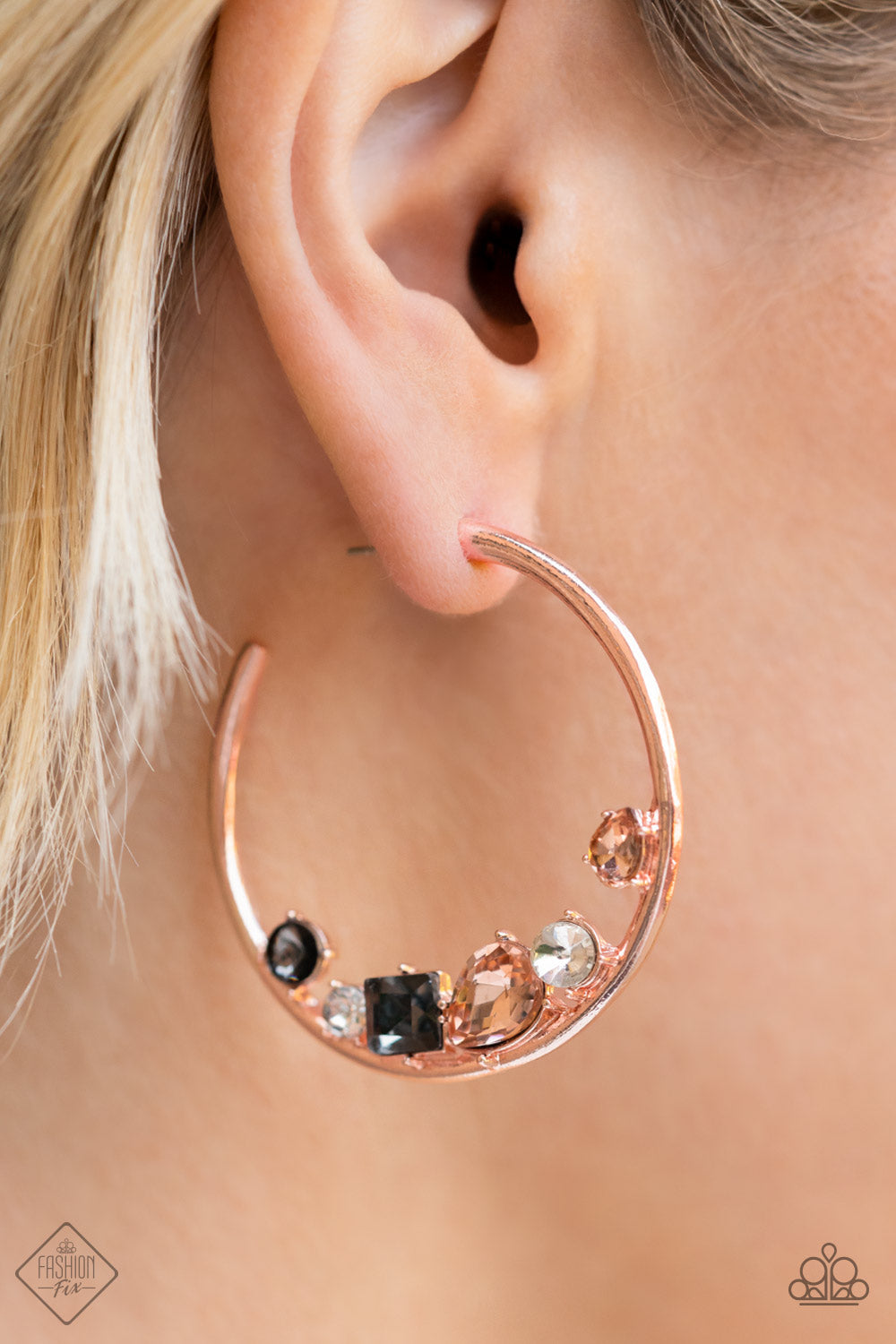 Attractive Allure - Rose Gold Earrings