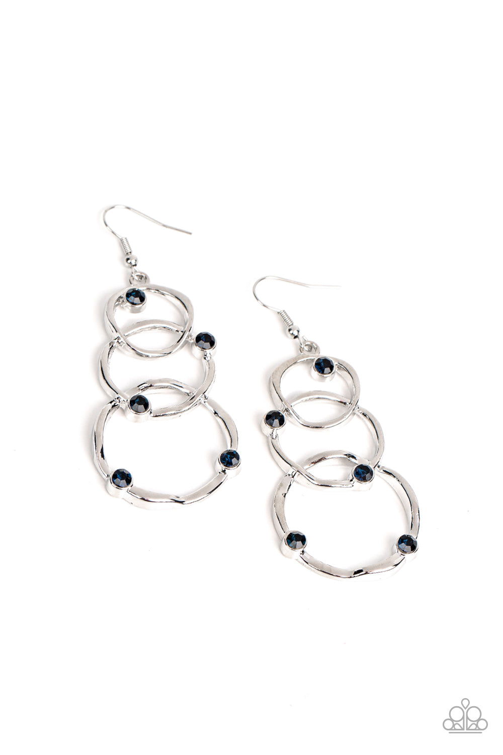 Revolving Radiance - Blue Earrings