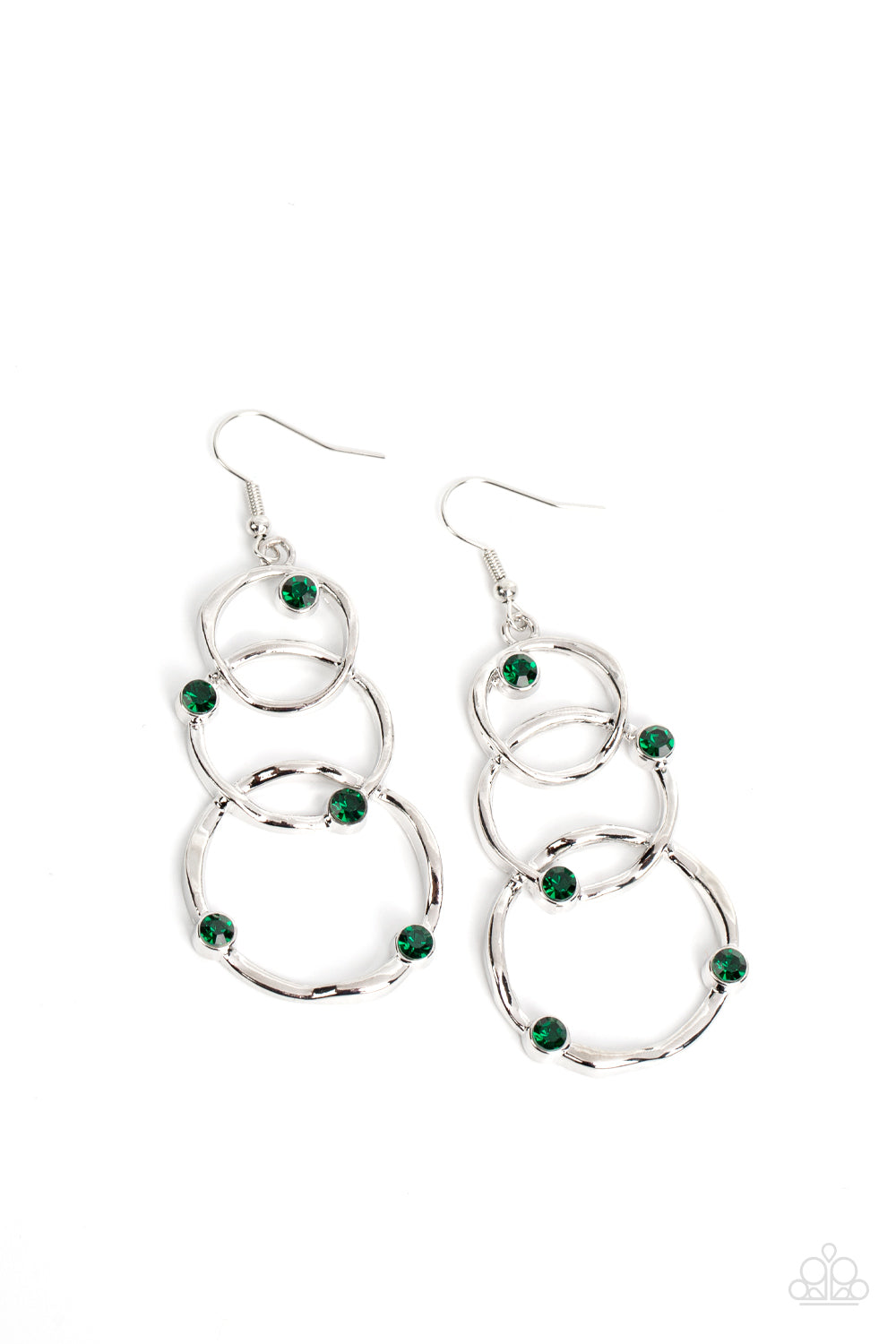 Revolving Radiance - Green Earrings