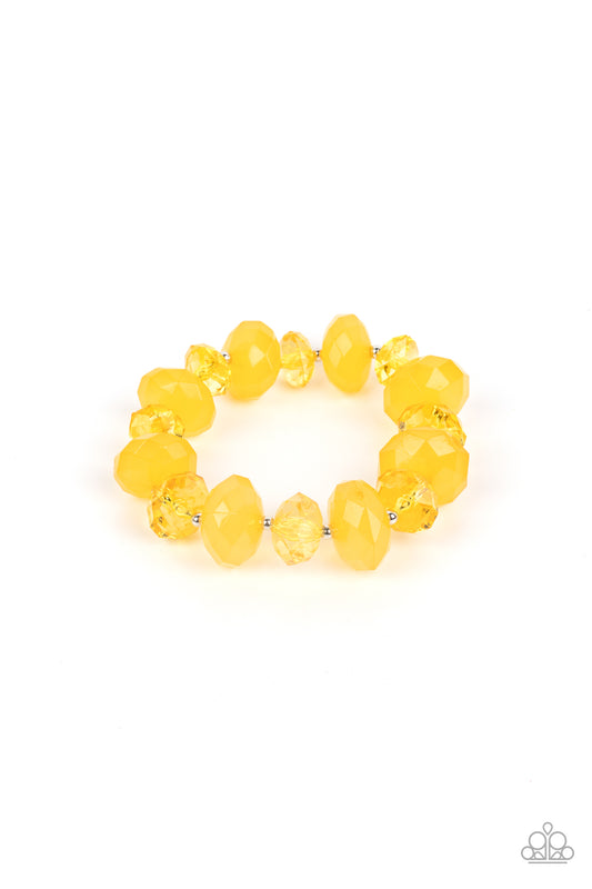 Keep GLOWING Forward - Yellow Bracelet