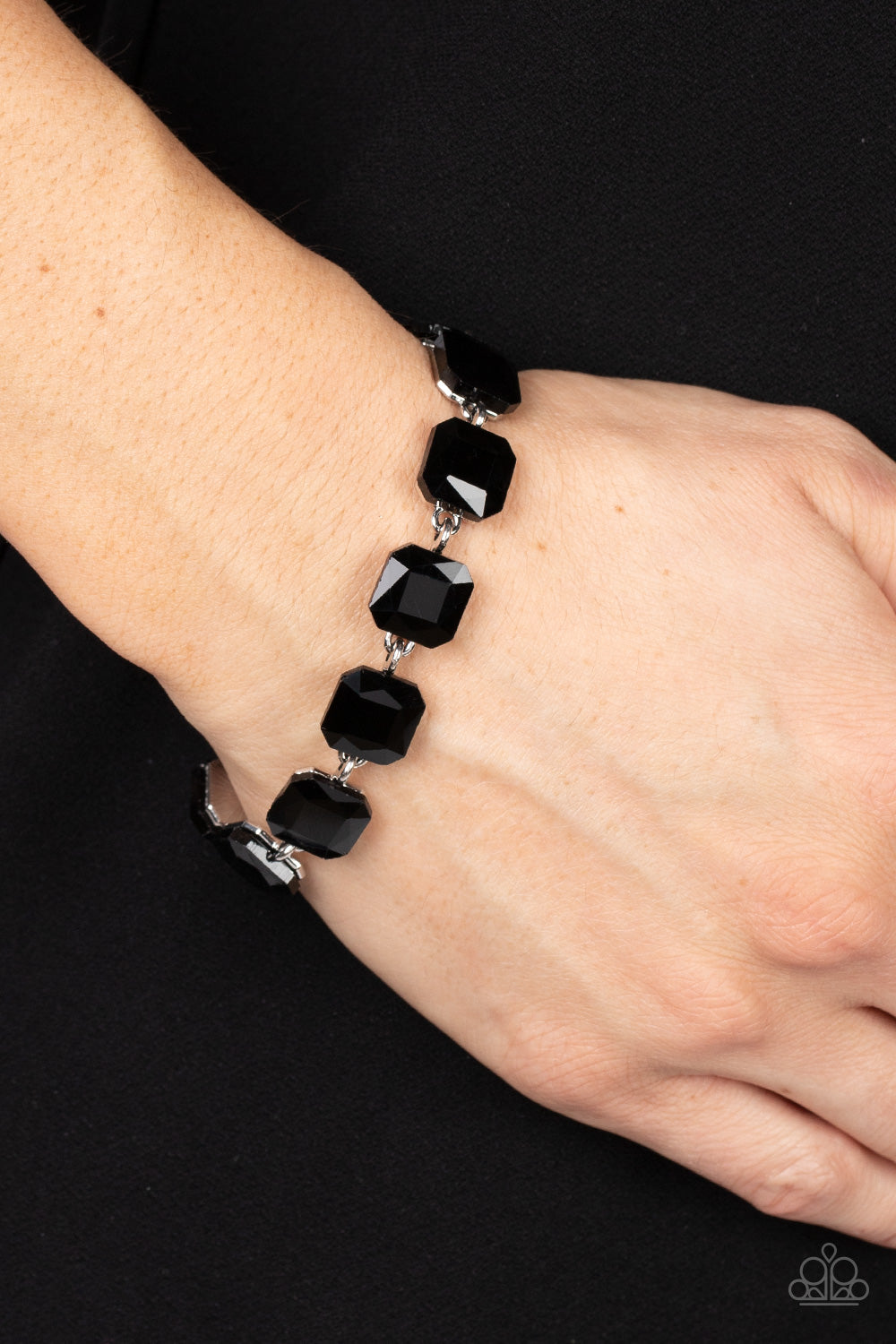 Mind-Blowing Bling - Black Bracelet