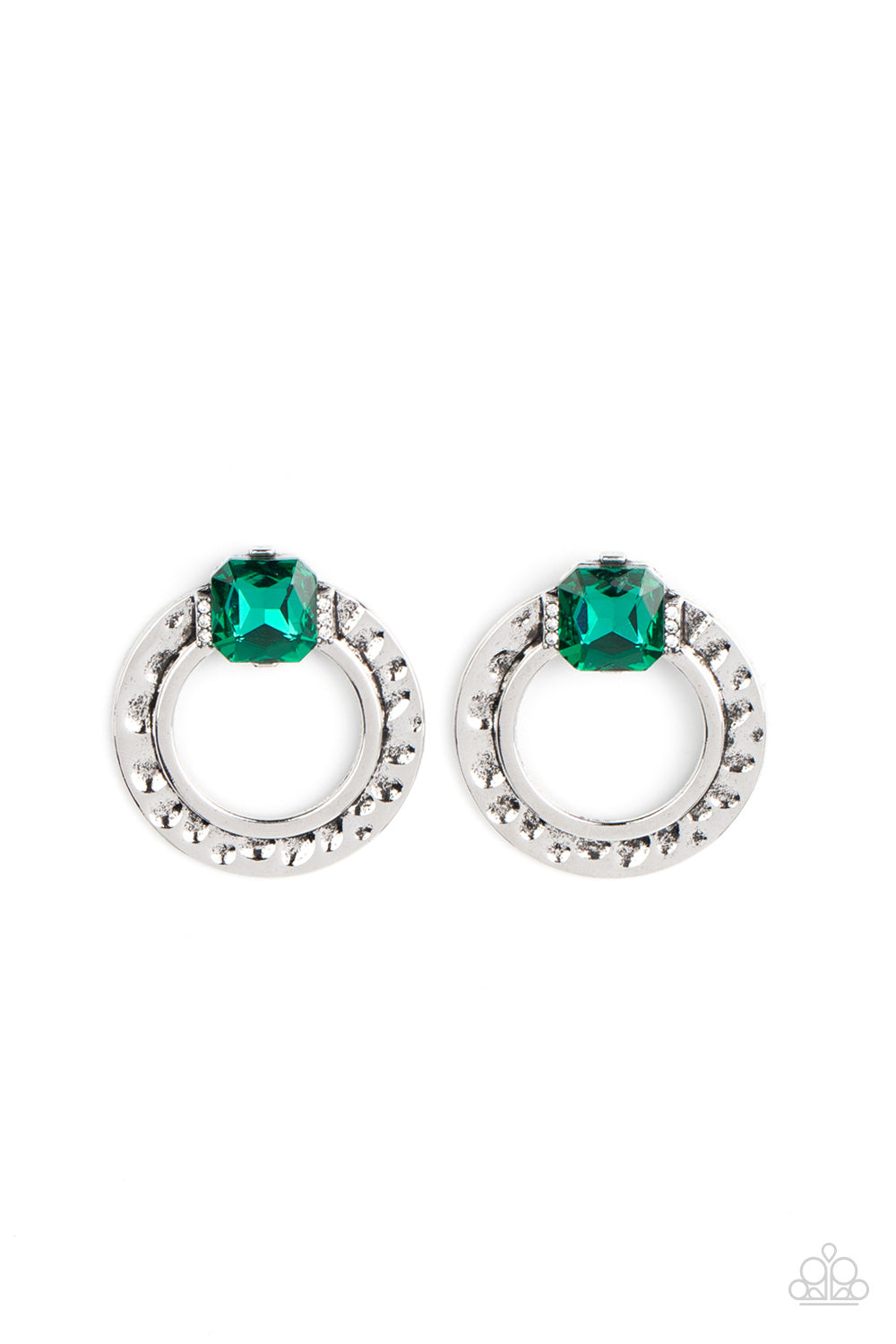 Smoldering Scintillation - Green Earrings