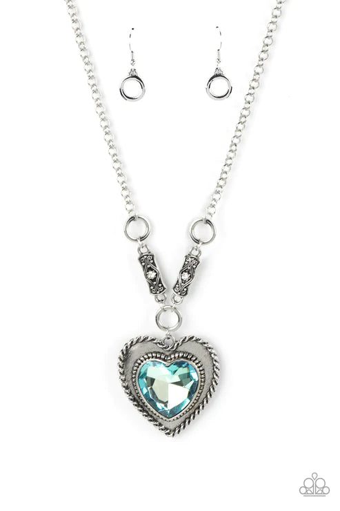 Heart Full of Fabulous - Blue Necklace