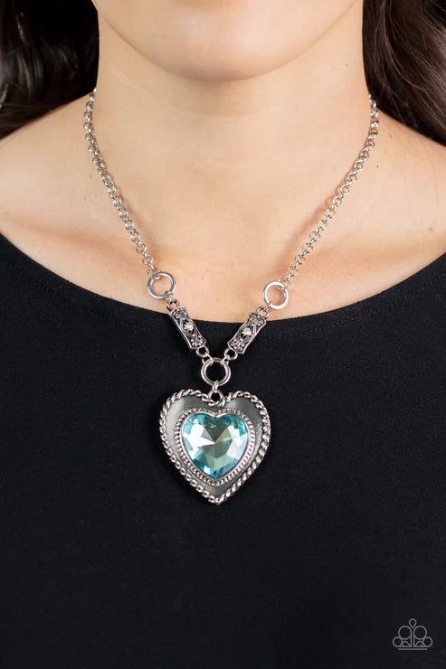 Heart Full of Fabulous - Blue Necklace