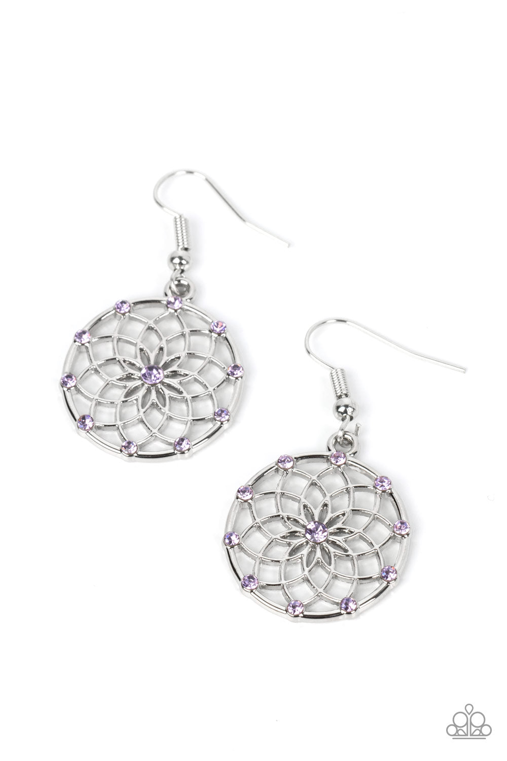 Springtime Salutations - Purple Earrings