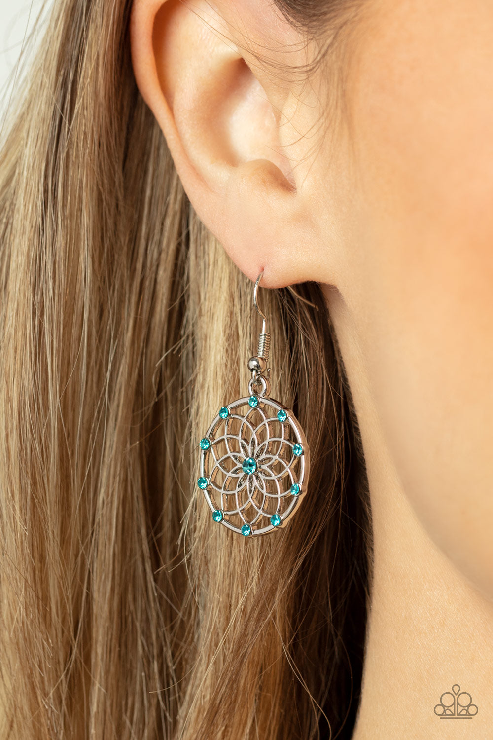 Springtime Salutations - Blue Earrings