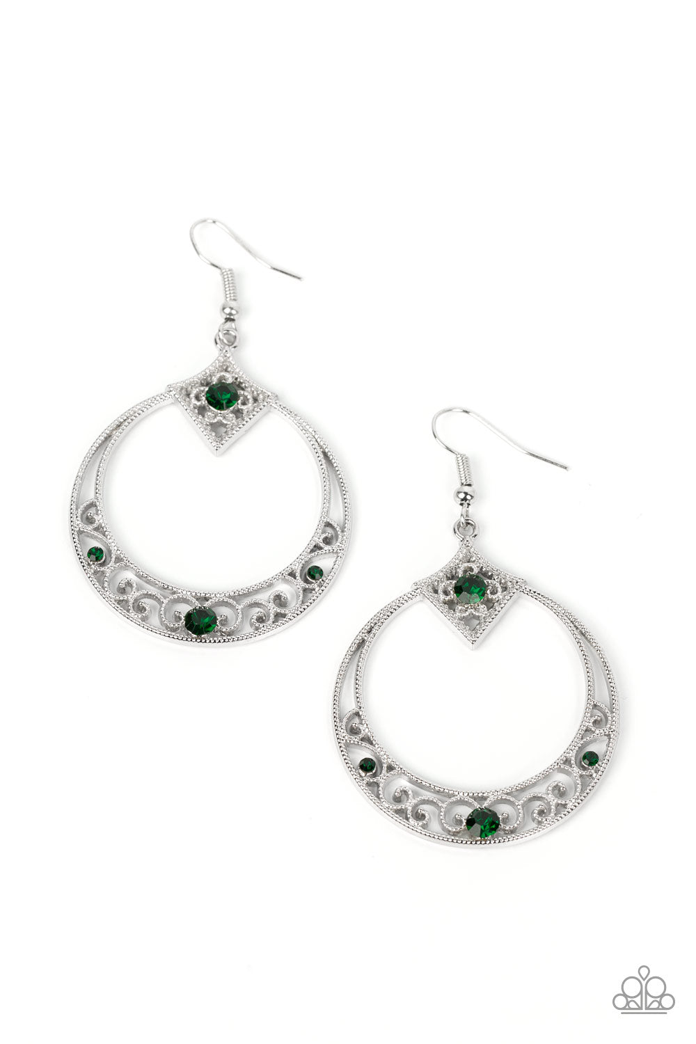 Royal Resort - Green Earrings