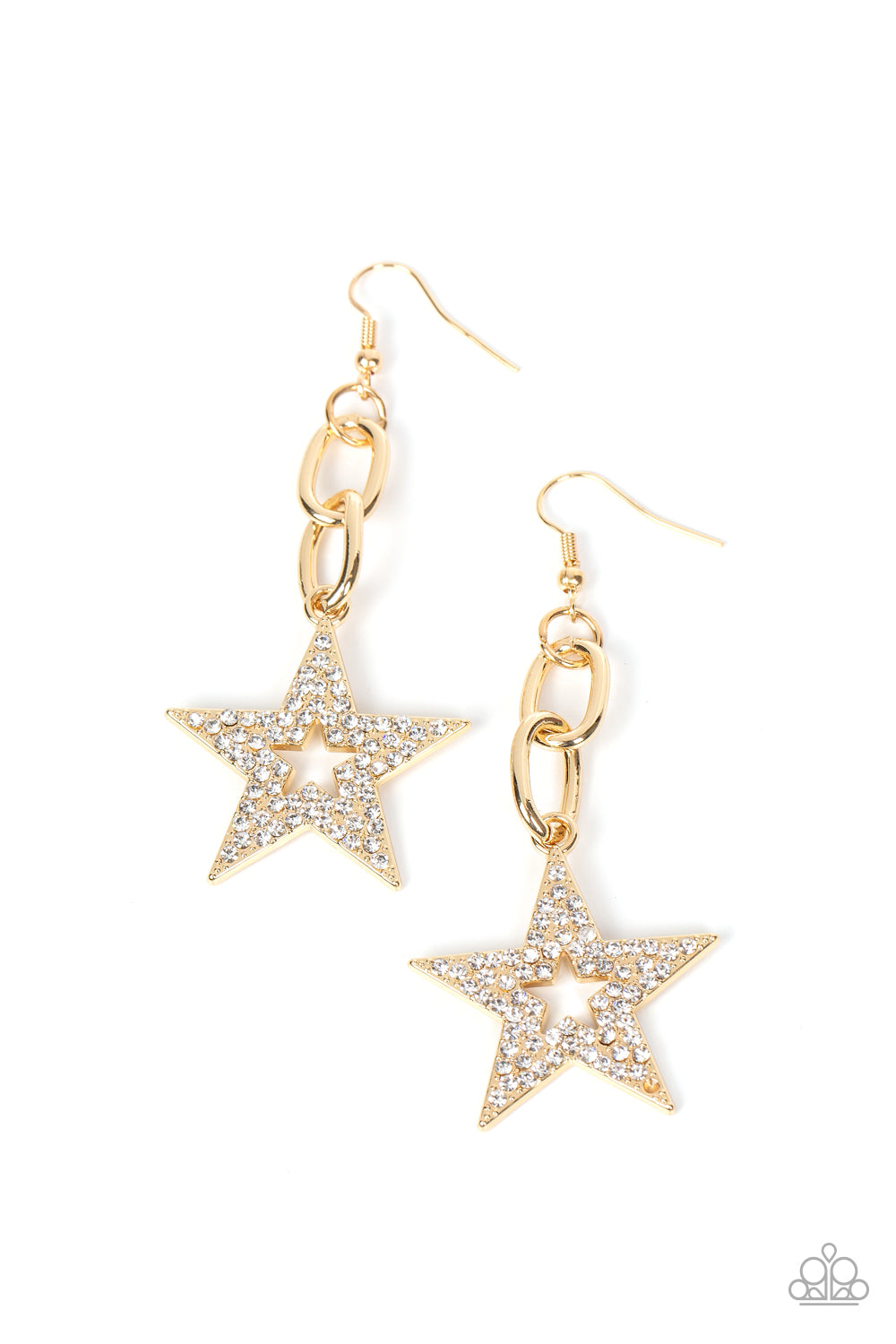 Cosmic Celebrity - Gold Earrings
