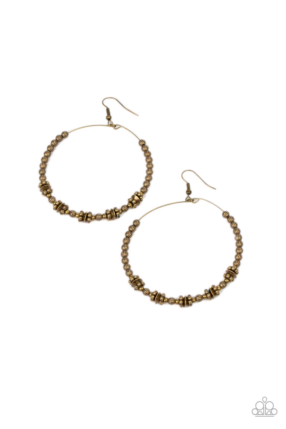 Simple Synchrony - Brass Earrings