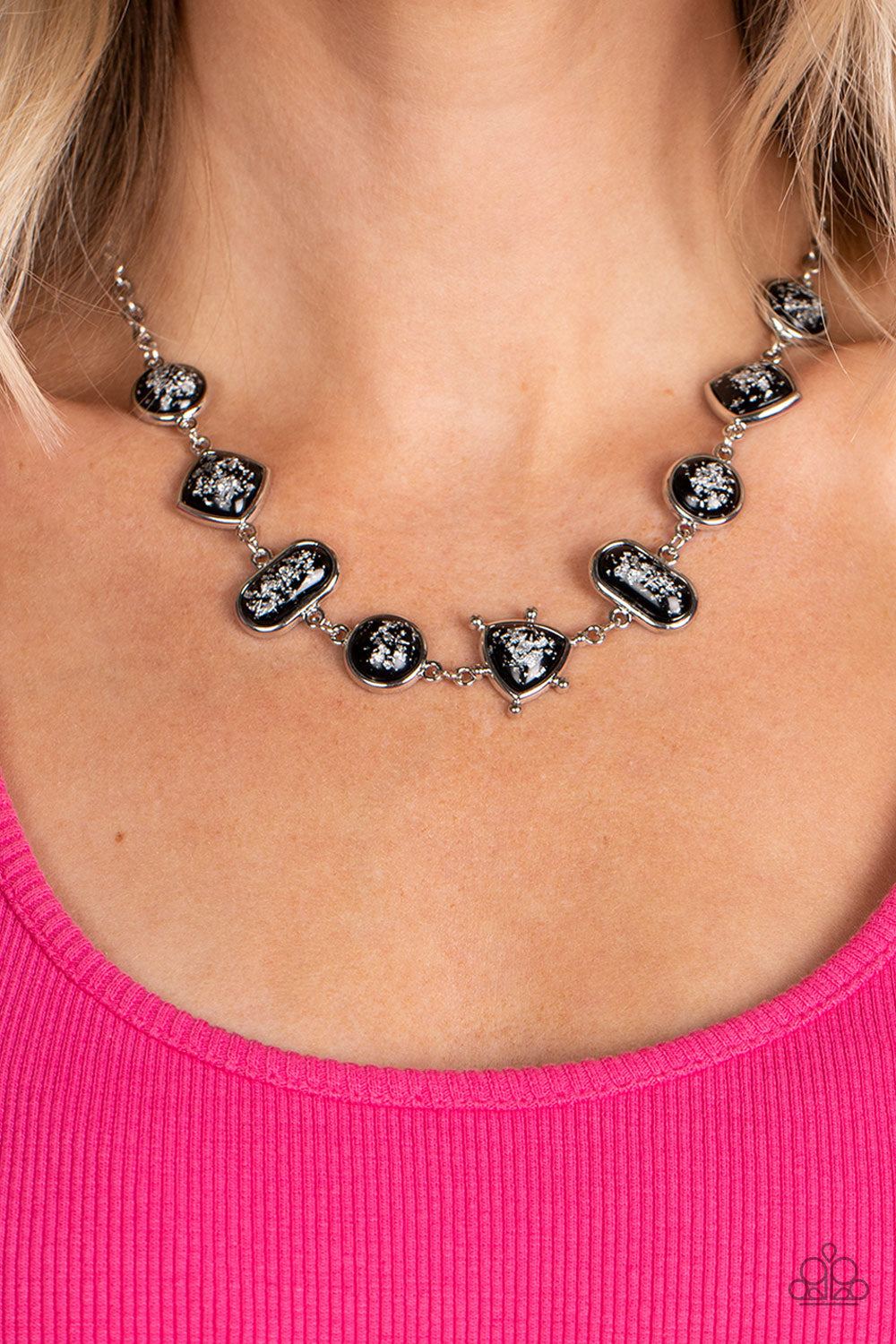 Fleek and Flecked - Black Necklace