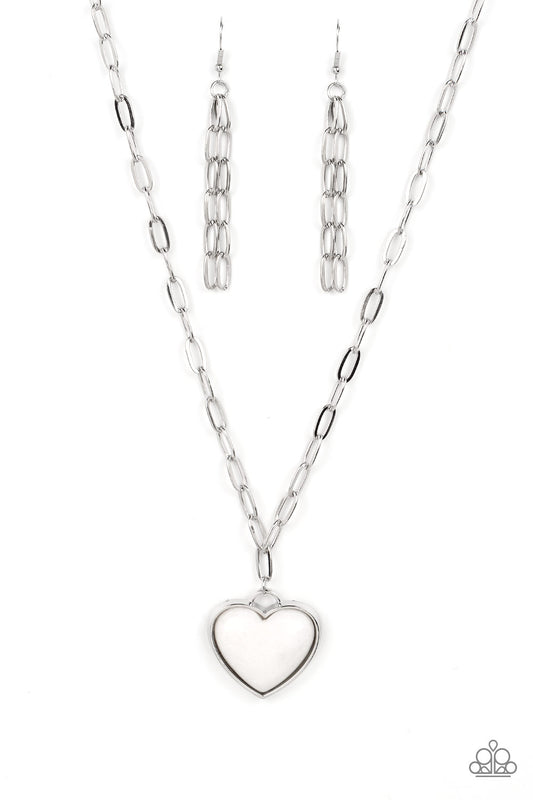 Everlasting Endearment - White Necklace