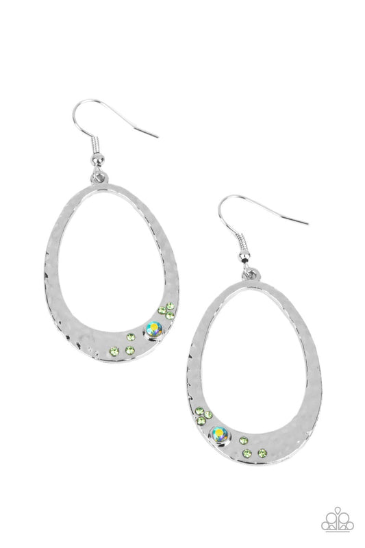 Seafoam Shimmer - Green Earrings