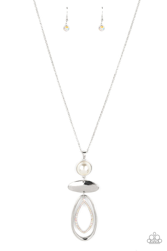 Modern Day Demure - White Necklace