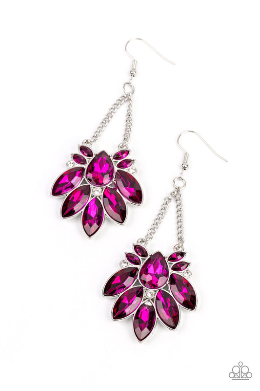 Prismatic Pageantry - Pink Earrings