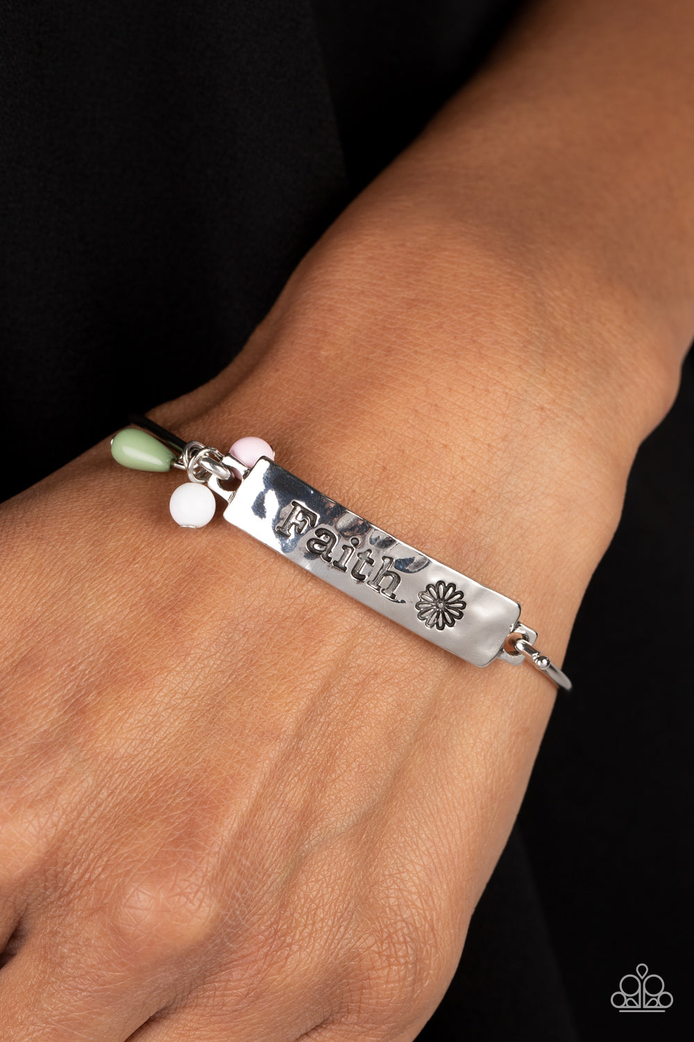 Flirting with Faith - Green Bracelet