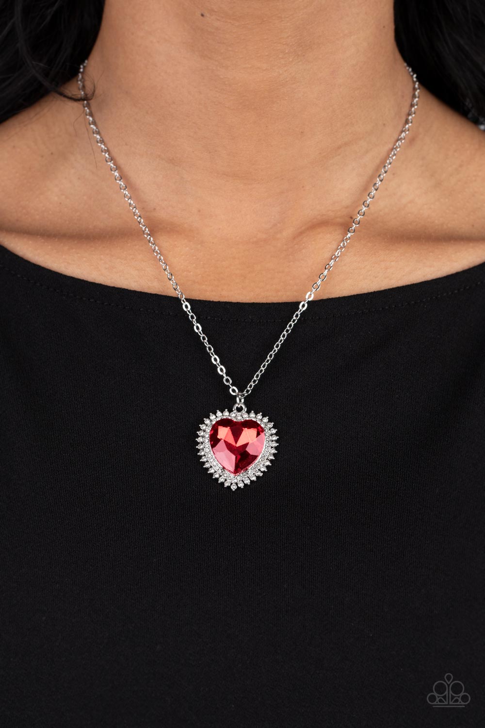 Sweethearts Stroll - Red Necklace