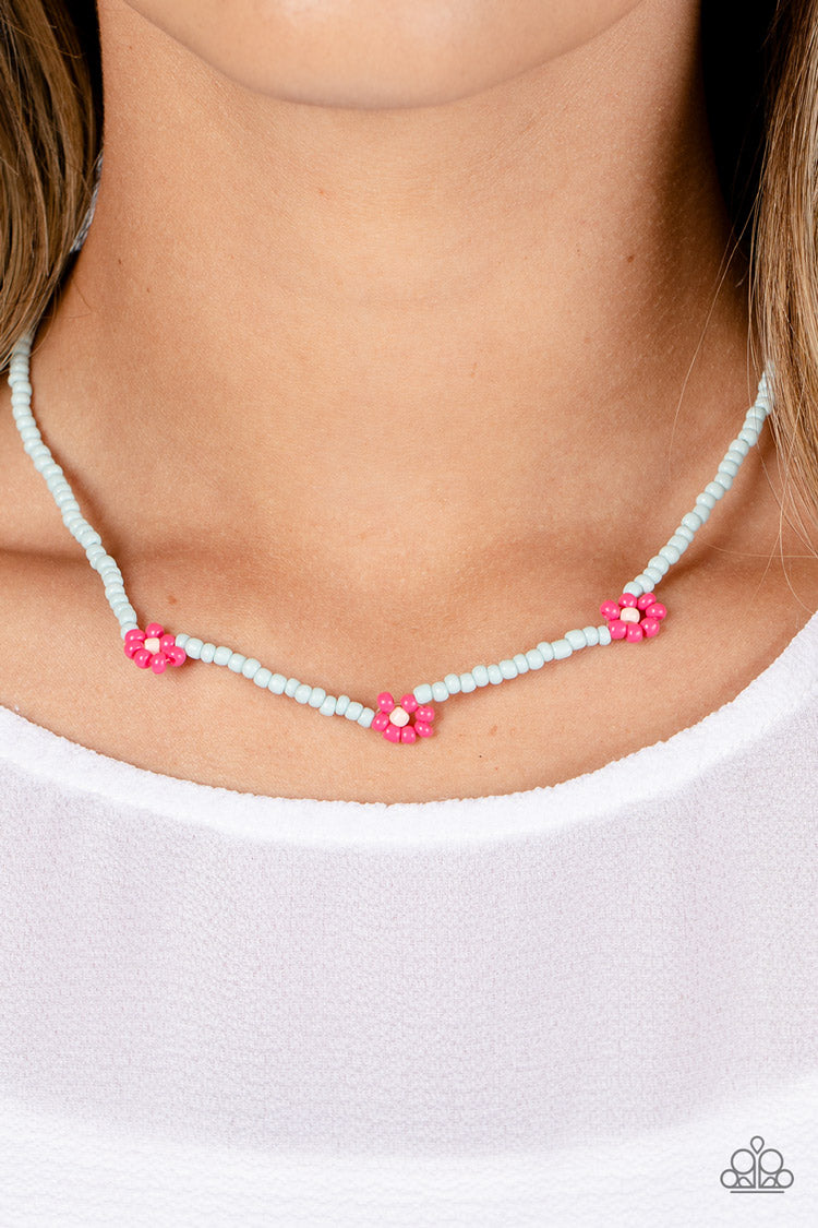 Bewitching Beading - Pink Necklace