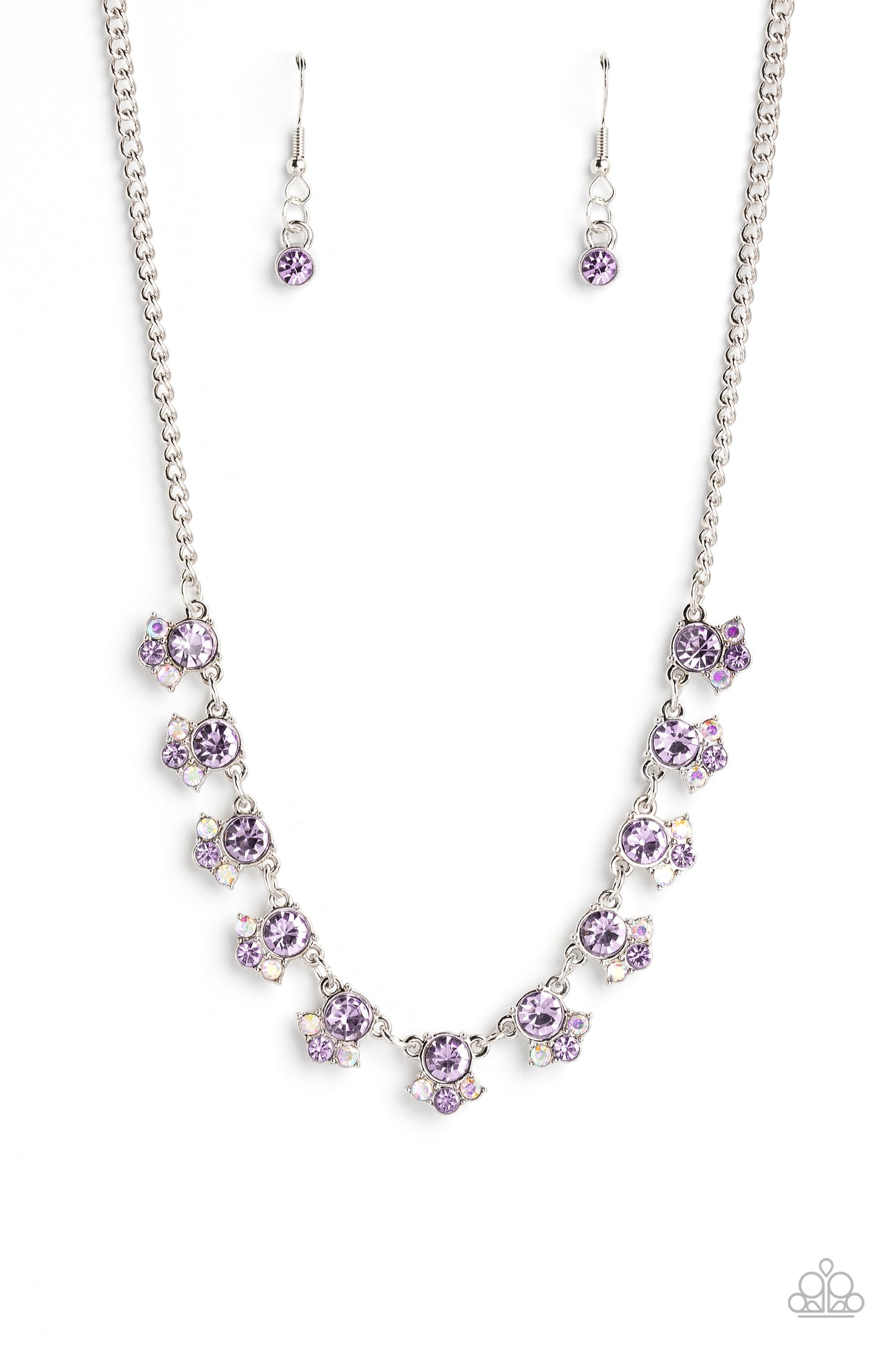 Tabloid Treasure - Purple Necklace