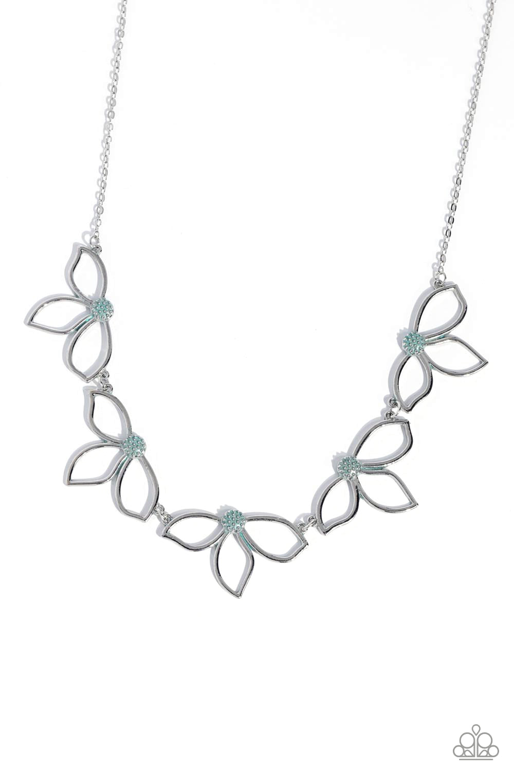 Petal Pageantry - Blue Necklace