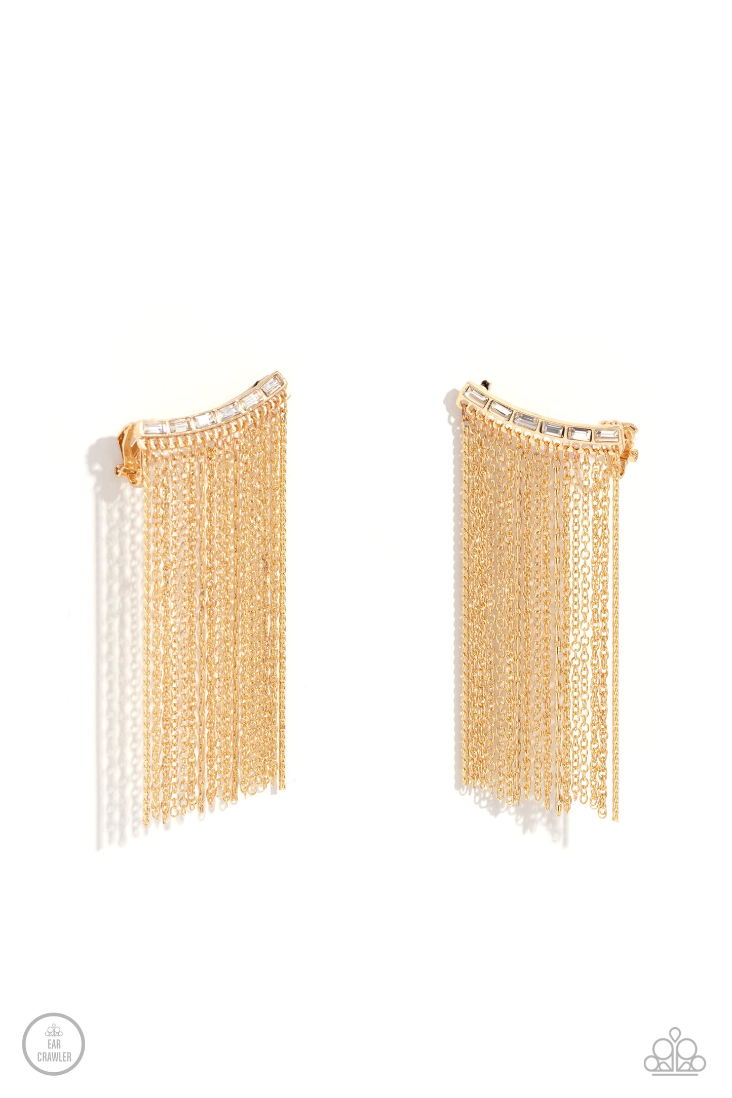 Feuding Fringe - Crawler Gold Earrings