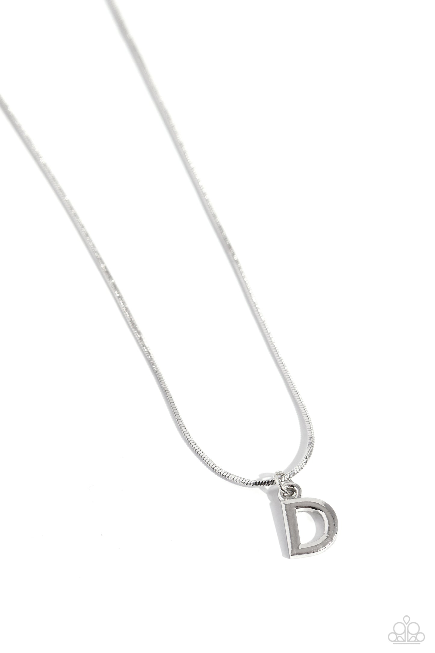 Seize the Initial D - Silver Necklace