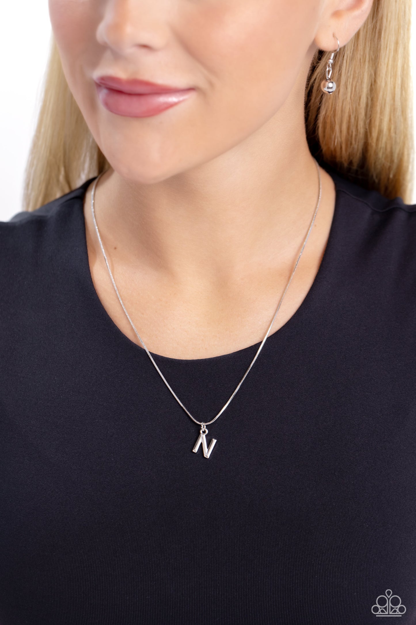 Seize the Initial N - Silver Necklace