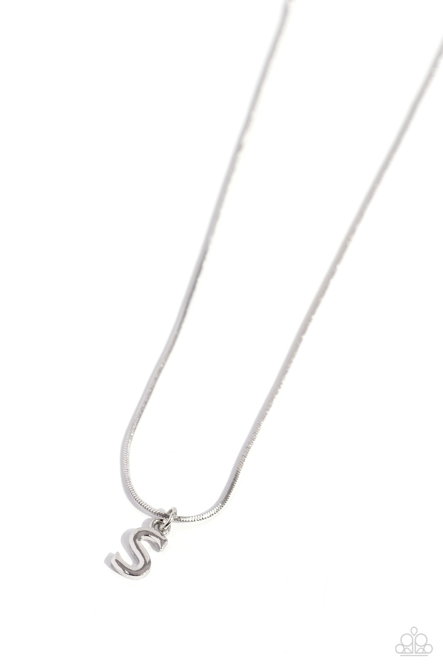 Seize the Initial S - Silver Necklace