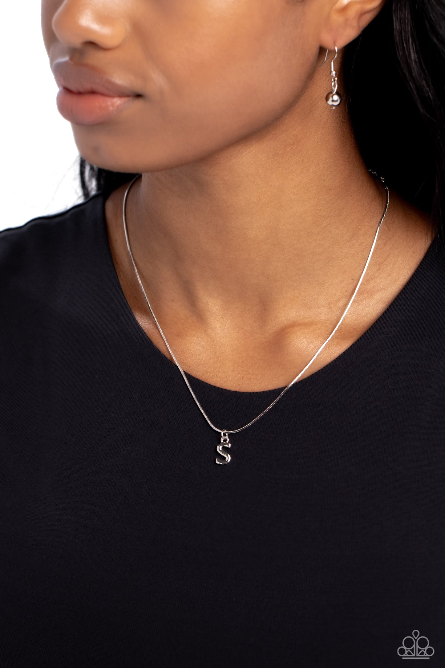 Seize the Initial S - Silver Necklace